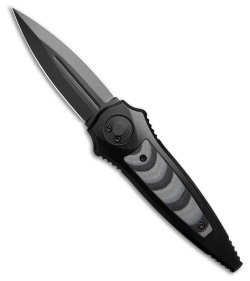 Paragon Warlock Folding Knife Frost G-10 Inserts (3.9" Black)