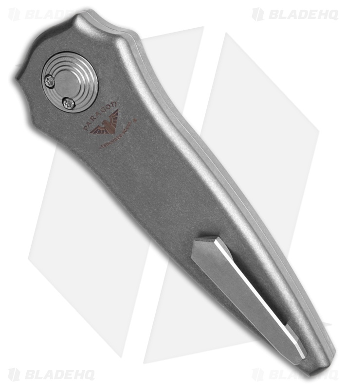 Paragon Warlock Folding Knife Ti Sorcerers Grind (3.9" Baker Forge Raindrop Dam)