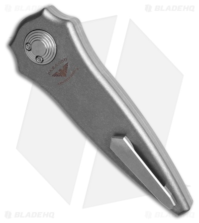 Paragon Warlock Folding Knife Ti Sorcerers Grind (3.9" Baker Forge Raindrop Dam)