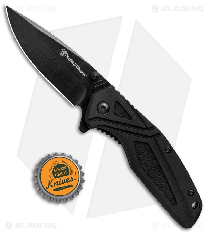 Smith & Wesson Liner Lock Folding Knife Black (3" Black) 1084308