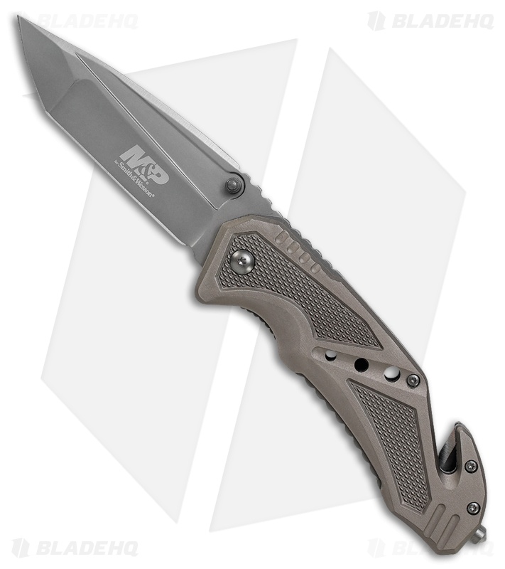 Smith & Wesson M&P Off Road Rescue Tanto Liner Lock Knife Gray