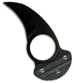 Stone River Ceramic Tanto Fixed Blade Neck Knife (2.5 Black) SRG3NTB -  Blade HQ