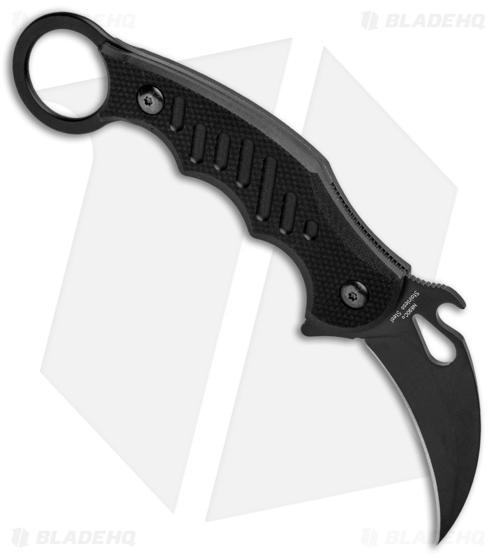 Fox Knives Karambit Fixed Blade Knife Black G-10 (2.5" Black) 598