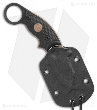 Hogue Knives EX-F03 Hawkbill Karambit Knife Tactical Black (2.25" FDE) 37320