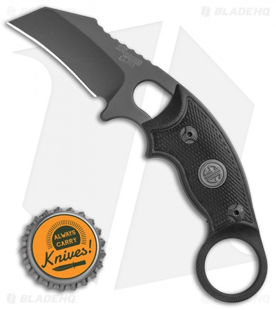 Hogue Knives EX-F03 Hawkbill Karambit Knife Tactical Black (2.25" Grey) 37322