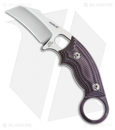 Hogue Knives EX-F03 Hawkbill Karambit Knife Purple G-Mascus (2.25" SW) 35328