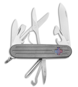 Daily Customs 91.3 Cross Inlay DSC Fluted Titanium (2.75" Satin)