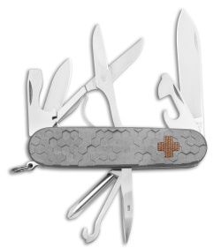 Daily Customs 91.3 SAK + Honeycomb 3D BS Ti/Micarta Cross (Without Tool Slots)
