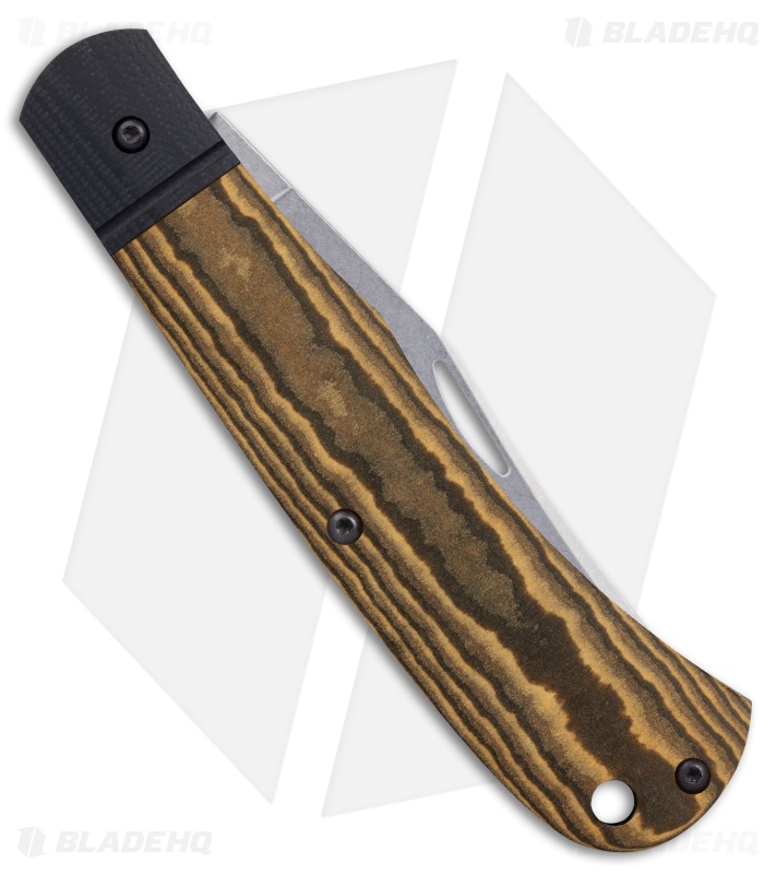 Case Crossroads XR Texas Trapper Knife Maple Valley Richlite Black G10 (3.2" SW)