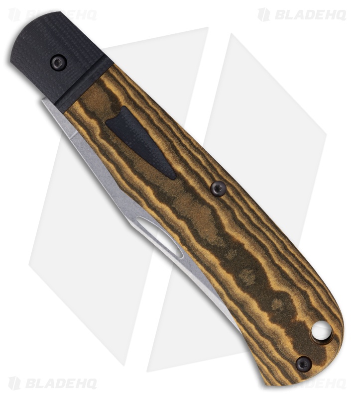 Case Crossroads XR Texas Trapper Knife Maple Valley Richlite Black G10 (3.2" SW)