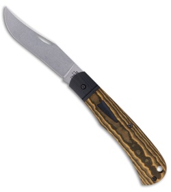 Case Crossroads XR Texas Trapper Knife Maple Valley Richlite Black G10 (3.2" SW)