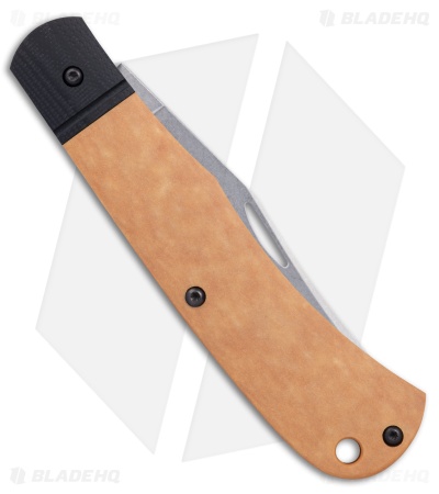 Case Crossroads XR Texas Trapper Knife Smooth Luna Richlite/ Black G10 (3.2" SW)