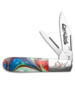 Bear & Son Barlow Coral Reef Resin Handle (2.62" Stonewash)