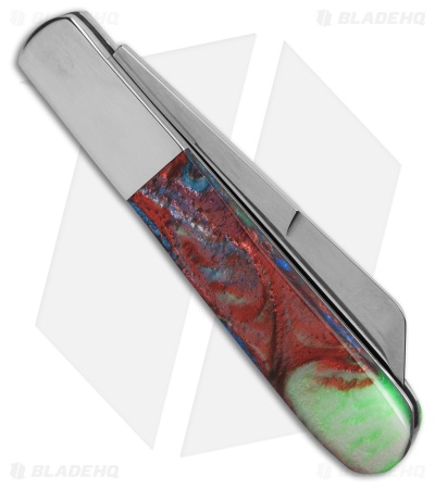 Bear & Son Barlow Slip Joint Knife Coral Reef Resin Handle (3.1" Polish)