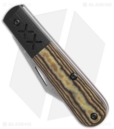 Case Crossroads XR Barlow Slip Joint Knife Black/Tan Richlite (2.5" Satin)