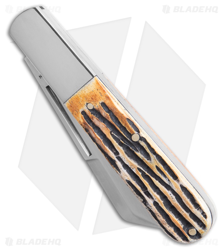 Bear & Son Barlow Knife 3.25" Genuine India Stag Bone 5180