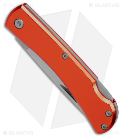 Bear & Son Small Farmhand Lock Back Knife Orange Aluminum (2.75" Satin)