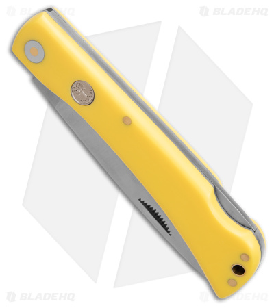 Boker Big Range Buster Lockback Knife Yellow Delrin (3.88" Satin) 110864