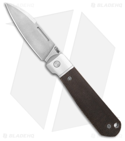 Case Knives Bridgeline Knife 3.96" OD Green Canvas Micarta (Highbanks) 42231
