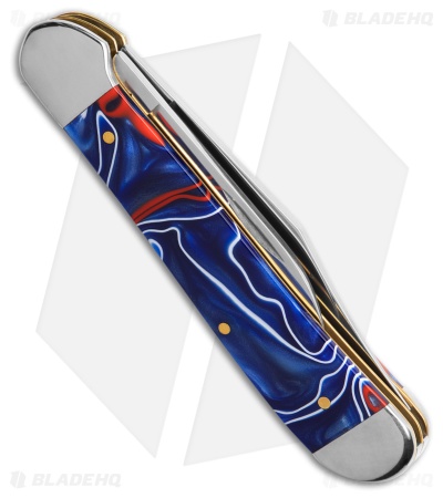 Case Cutlery Copperhead Knife Blue Patriotic Kirinite (3.9