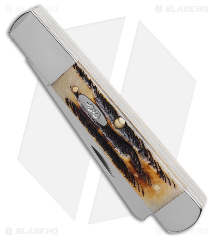 Case Knives Razor Knife 3.9" Bone Stag (6.52005RAZ SS) 65338