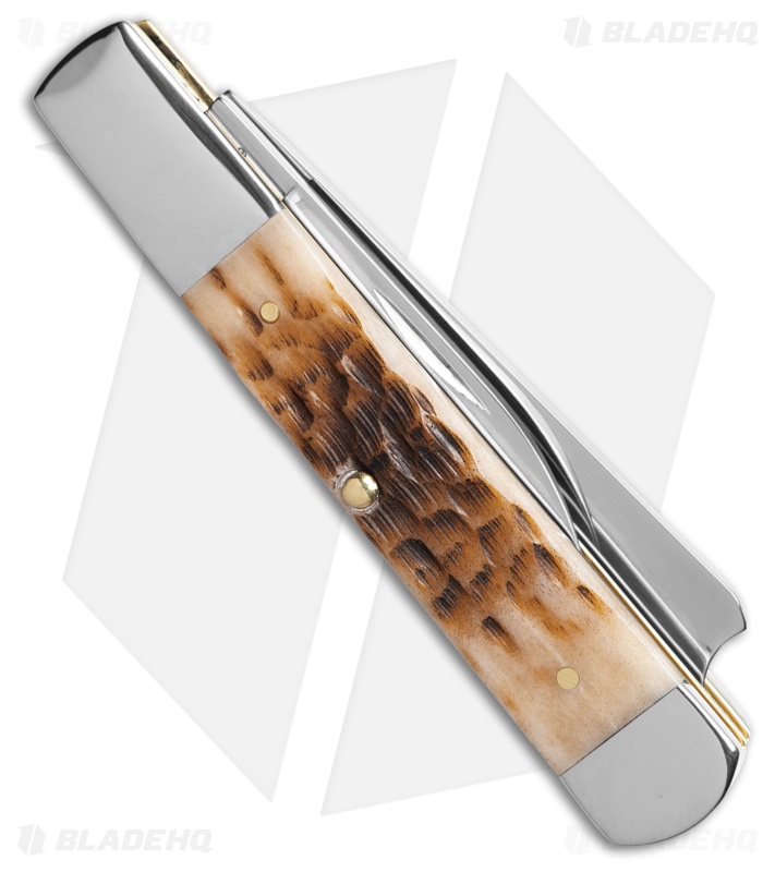 Case Razor Knife Amber Bone Peach Seed Jig Surgical Steel Case Razor Knife Amber Bone Peach Seed Jig Surgical Steel