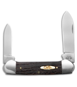 Case Knives Canoe Knife 3.6" Black Curly Oak Wood (72131 SS ) 14003