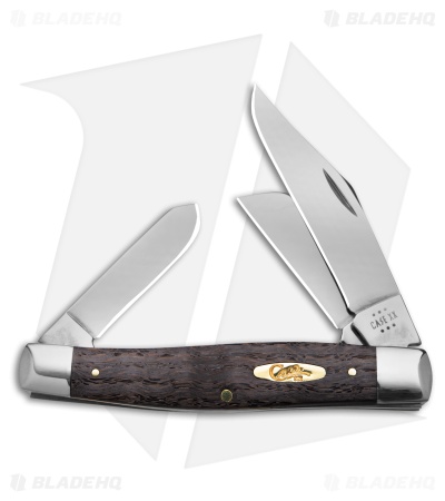 Case Knives Large Stockman Knife 4.25" Black Curly Oak (7375 SS) 14004