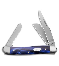 Case Medium Stockman Knife 3.6" Blue Pearl Kirinite (10318 SS) 23448