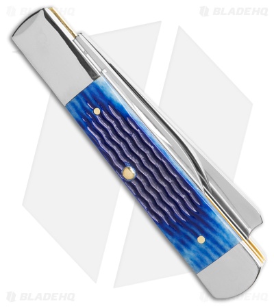 Case Knives Razor Knife 3.9" Blue Rogers Corn Cob Bone (62005RAZ SS) 2798