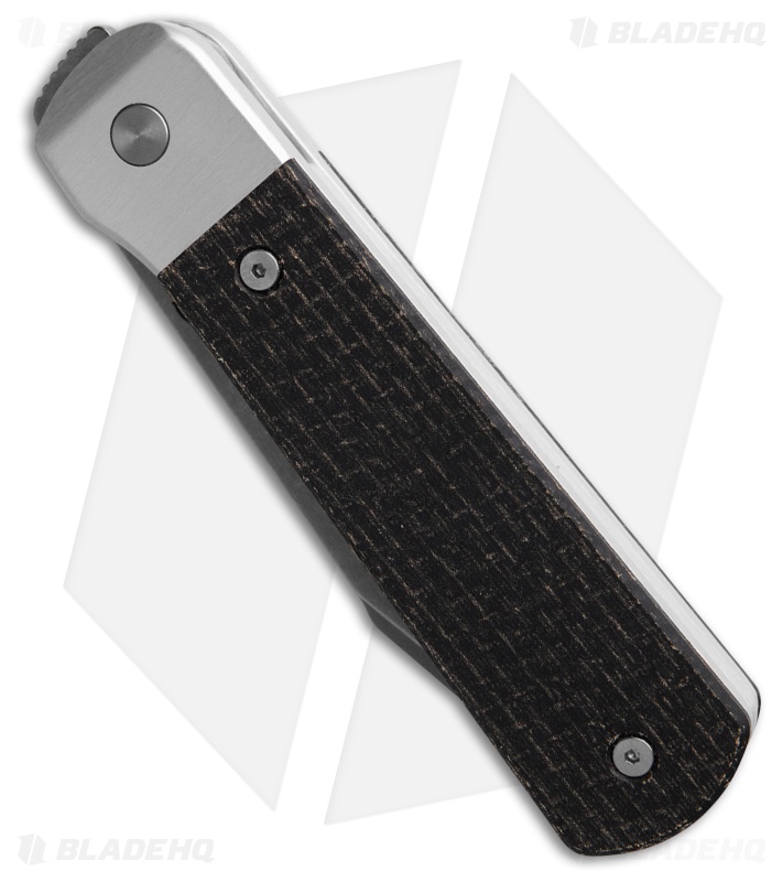 Case Knives Bridgeline Knife 3.96" Smooth Black Burlap Micarta (Longhouse) 50910