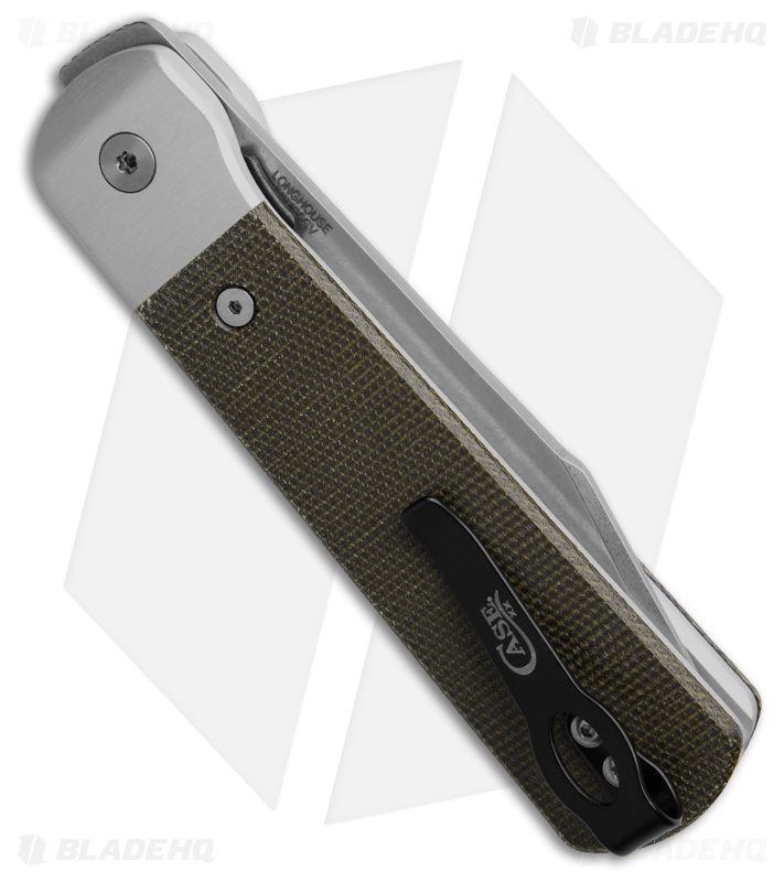 Case Knives Bridgeline Knife 3.96" OD Green Canvas Micarta (Longhouse) 50911