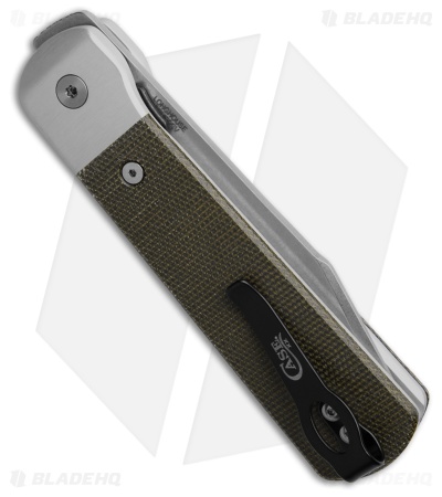 Case Knives Bridgeline Knife 3.96" OD Green Canvas Micarta (Longhouse) 50911