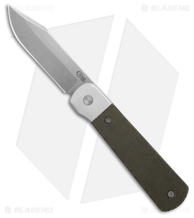 Case Knives Bridgeline Knife 3.96" OD Green Canvas Micarta (Longhouse) 50911