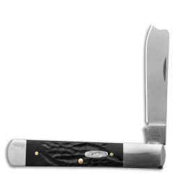 Case Knives Razor Knife 3.9" Jigged Rough Black Synthetic (61005RAZ SS) 18239