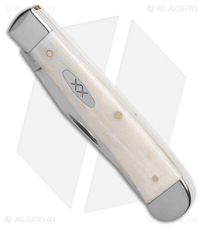Case Trapper Knife 4.1"  White Smooth Natural Bone (6254 SS) 13310