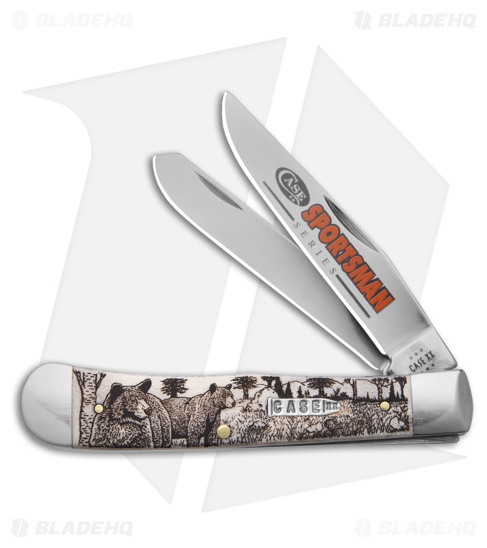 Case Pocket Knife Natural Bone Trapper Bear (6254 SS) 81223