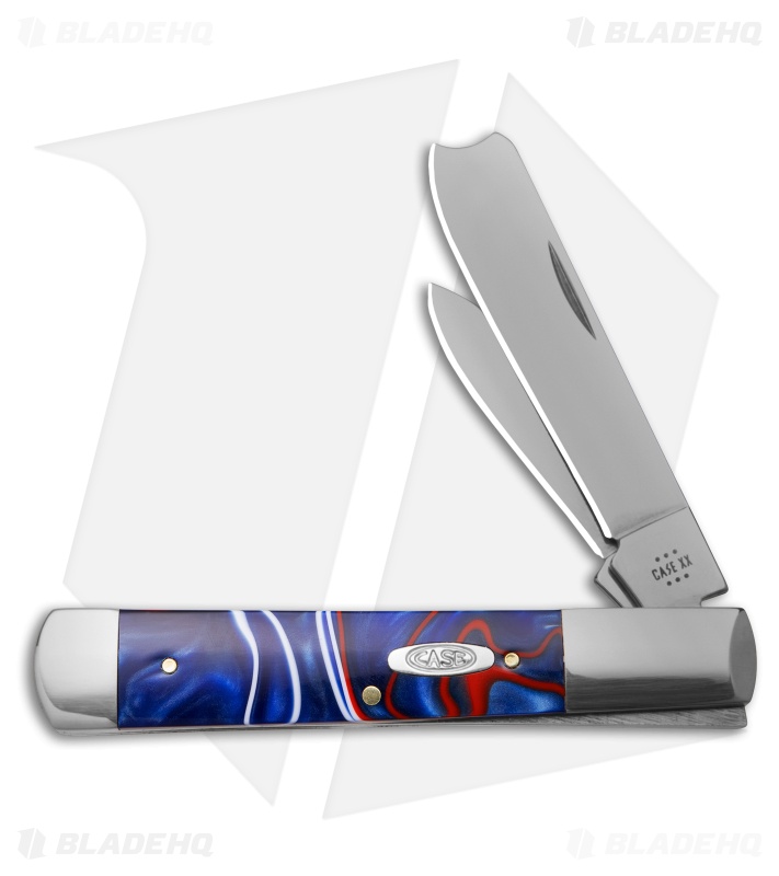 Case Razor Knife 3.9" Patriotic Kirinite (102005RAZ SS) 11226