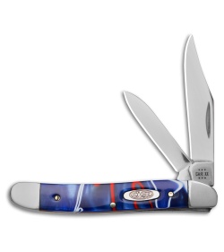 Case Knives Medium Jack Knife 3.3" Blue Patriotic Kirinite (102087 SS) 11225