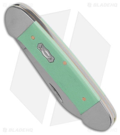 Case Knives Canoe Knife 3.6" Seafoam Green Smooth G-10 (102131 SS) 18103