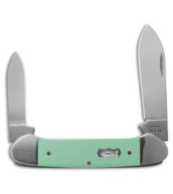 Case Knives Canoe Knife 3.6" Seafoam Green Smooth G-10 (102131 SS) 18103