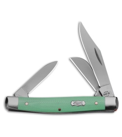 Case Medium Stockman Knife 3.6&quot; Seafoam Green G-10 (10344 SS) 18102 | 207765