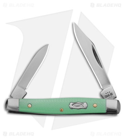 Case Knives Small Pen Knife 2.6" Seafoam Green G-10 (10233 SS) 18104