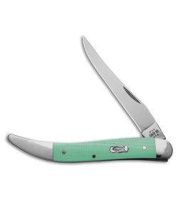 Case Pocket Knife Seafoam Green G-10 Texas Toothpick (1010094 SS) 18105