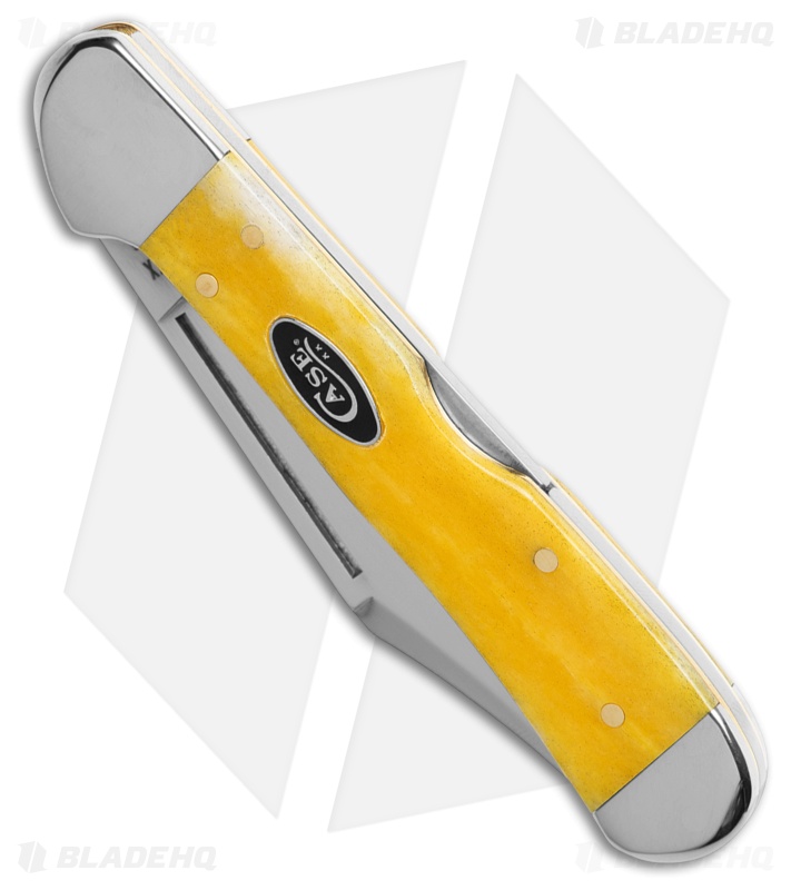Case Knives Mini Copperlock Knife 3.6" Yellow Bone (61749L SS) 20034