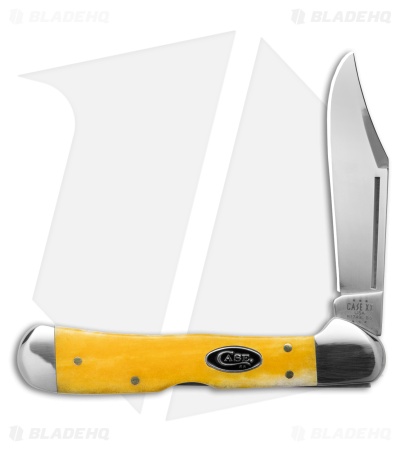 Case Knives Mini Copperlock Knife 3.6" Yellow Bone (61749L SS) 20034