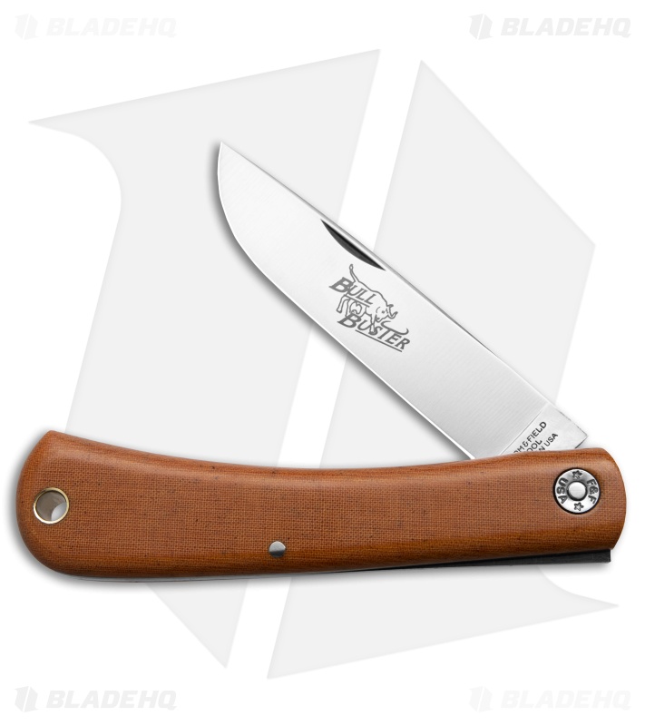 GEC Farm & Field Bull Buster Slip Joint Black Linen Micarta