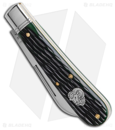GEC #93 Northfield Ram Foot Wintergreen Jigged Bone Satin