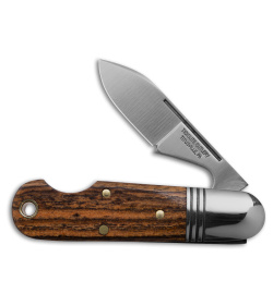 GEC Tidioute Cutlery #25 Beerlow Pocket Knife Mexican Bocote Wood(2.1" Satin) 