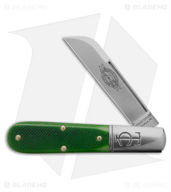GEC Tidioute Cutlery Barlow Tractor Green Sawcut Bone